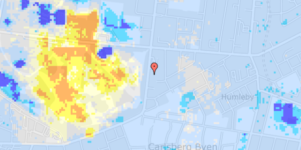 Ekstrem regn på Pile Alle 31, st. th