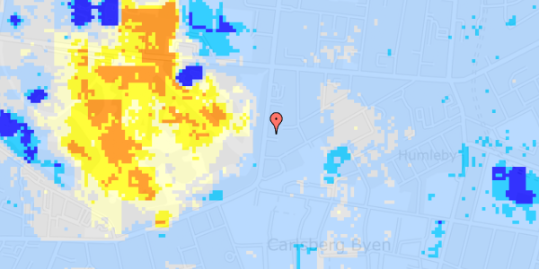 Ekstrem regn på Pile Alle 37, st. th