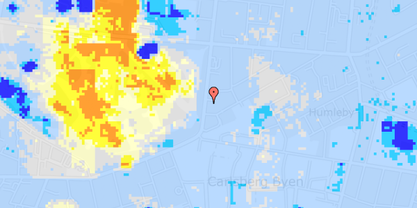 Ekstrem regn på Pile Alle 41, st. th