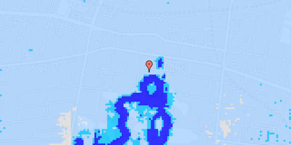 Ekstrem regn på Poul Møllers Vej 4