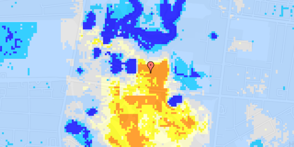 Ekstrem regn på Roskildevej 28B