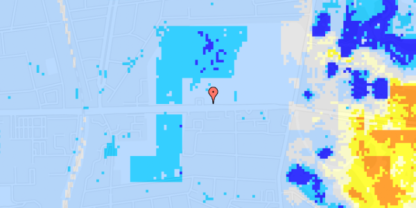 Ekstrem regn på Roskildevej 44, 1. th