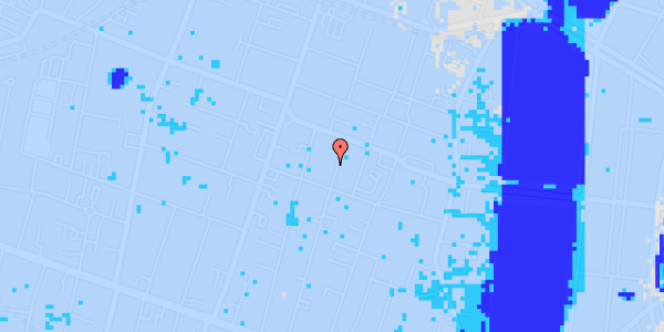 Ekstrem regn på Sankt Knuds Vej 37, 1. th