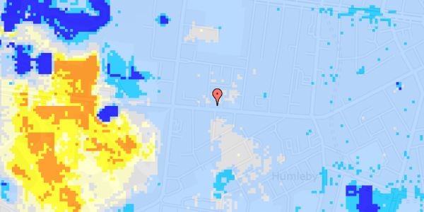 Ekstrem regn på Vesterbrogade 196, 1. th