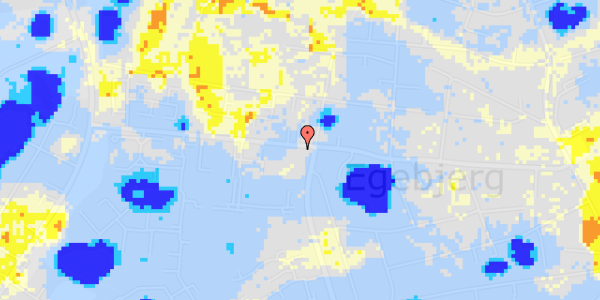 Ekstrem regn på Egebjergvej 54