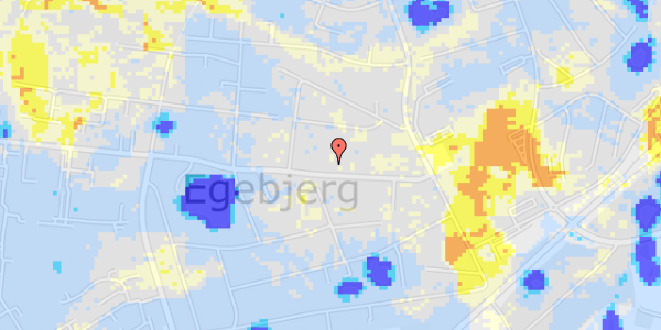 Ekstrem regn på Egebjergvej 85A