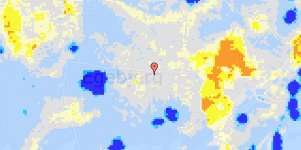 Ekstrem regn på Egebjergvej 88