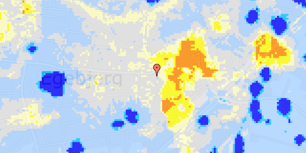 Ekstrem regn på Egebjergvej 114