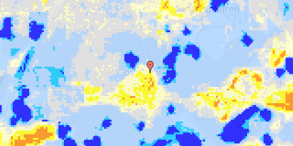 Ekstrem regn på Jonstrupvej 209