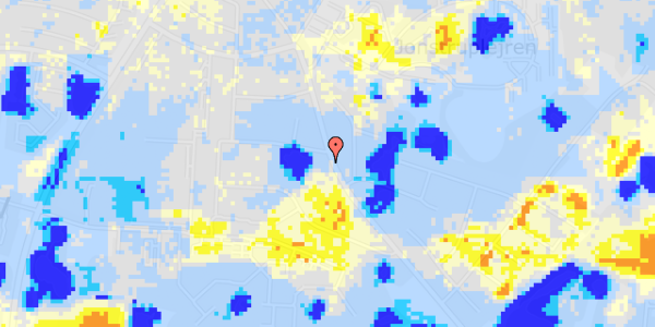 Ekstrem regn på Jonstrupvej 215