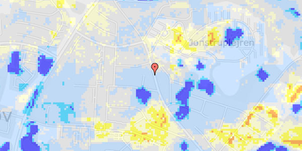 Ekstrem regn på Jonstrupvej 221