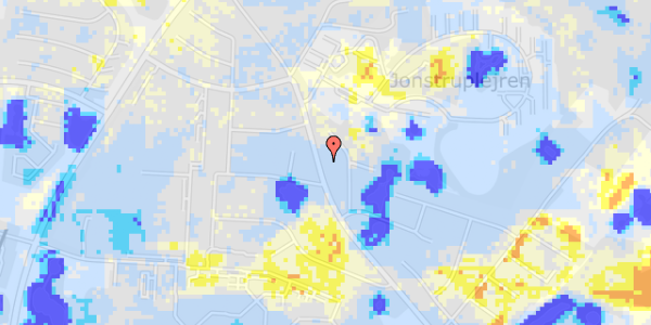 Ekstrem regn på Jonstrupvej 232