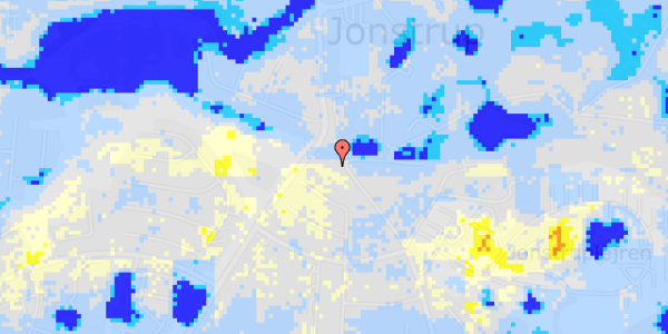 Ekstrem regn på Jonstrupvej 249