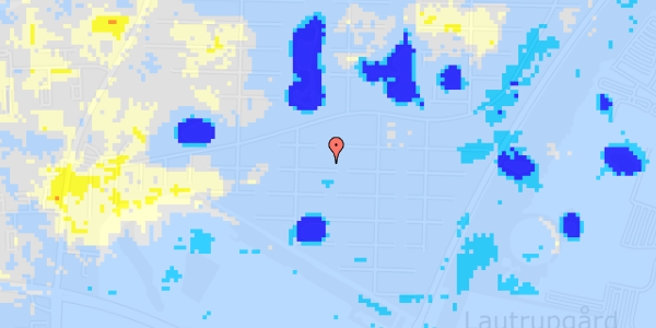 Ekstrem regn på Kai Hoffmanns Alle 15