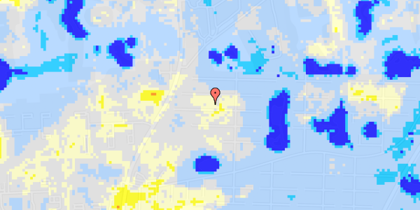 Ekstrem regn på Ludvig Holsteins Alle 69