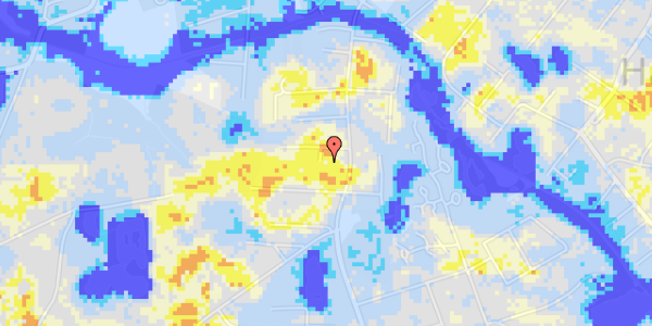 Ekstrem regn på Rønne Alle 3A