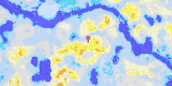 Ekstrem regn på Rønne Alle 11A