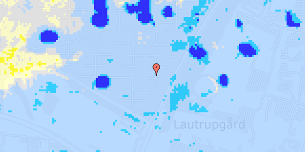 Ekstrem regn på Aage Berntsens Alle 28