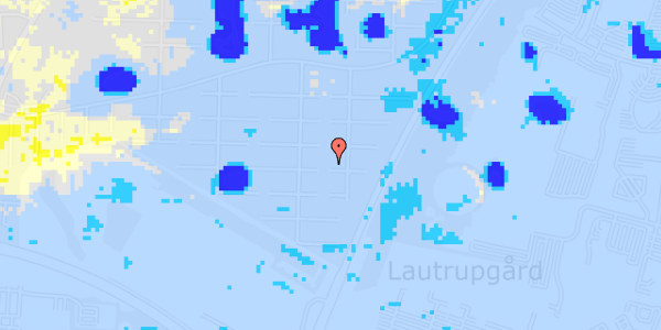 Ekstrem regn på Aage Berntsens Alle 30