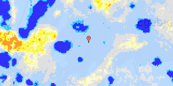 Ekstrem regn på Egebjerg Bygade 30B