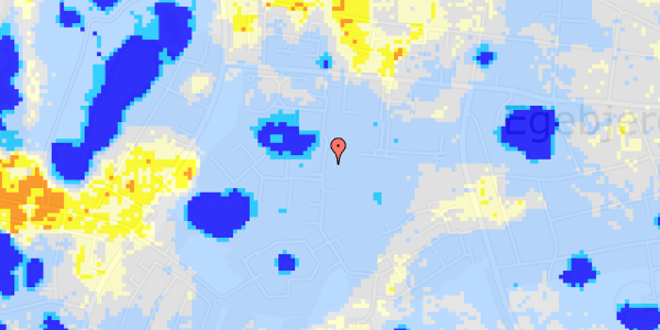 Ekstrem regn på Egebjerg Bygade 73