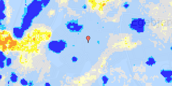 Ekstrem regn på Egebjerg Bygade 89