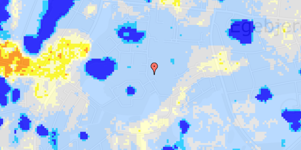 Ekstrem regn på Egebjerg Bygade 117