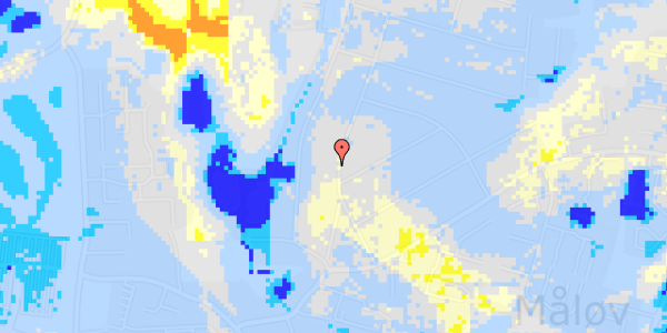 Ekstrem regn på Bavnevolden 19