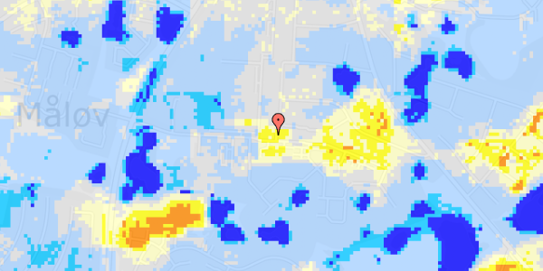 Ekstrem regn på Klakkebjerg 91, st. 3