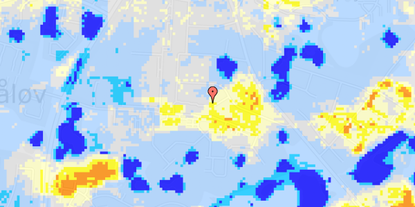 Ekstrem regn på Klakkebjerg 99