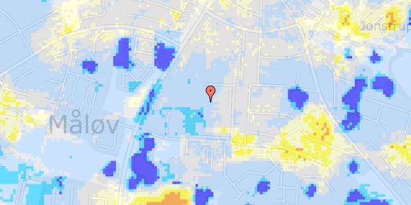 Ekstrem regn på Knastebakken 107