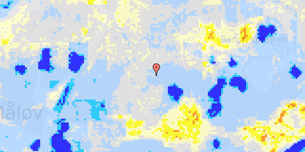 Ekstrem regn på Mellemvej 3