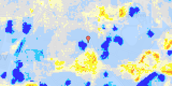 Ekstrem regn på Mellemvej 14