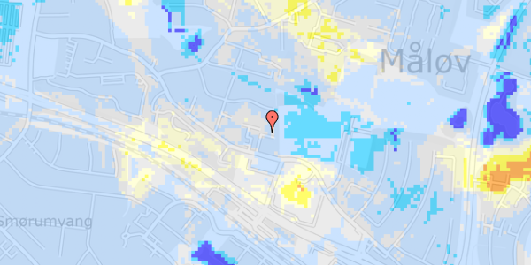 Ekstrem regn på Måløv Hovedgade 58B, 2. th