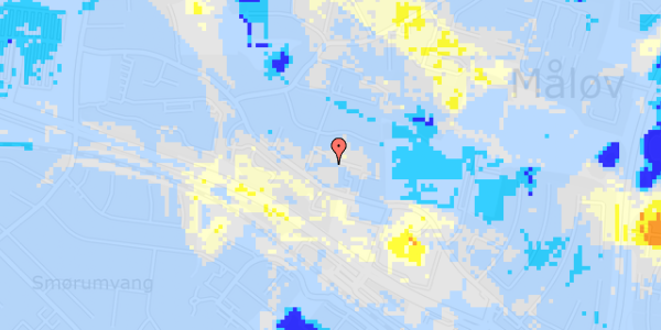 Ekstrem regn på Måløv Hovedgade 68, 2. th