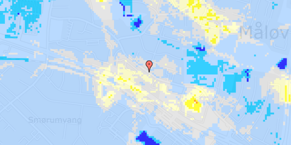 Ekstrem regn på Måløv Hovedgade 69, 1. th