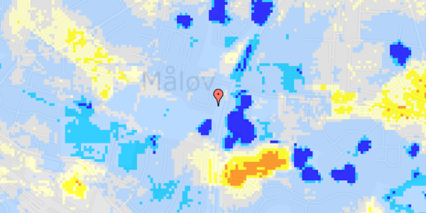 Ekstrem regn på Parklodden 13