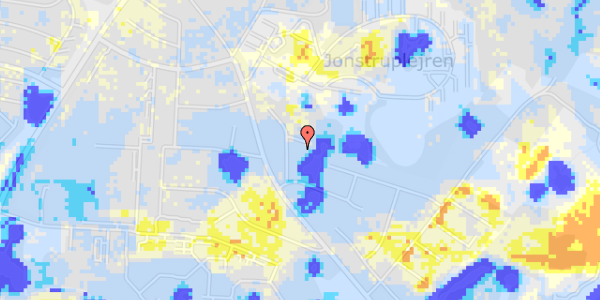 Ekstrem regn på Vibeskrænten 8