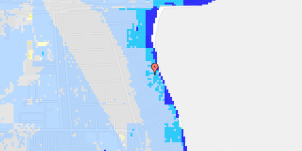 Ekstrem regn på Nordstrands Alle 23