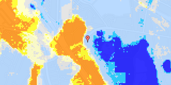 Ekstrem regn på Brogårdsvej 105, st. 