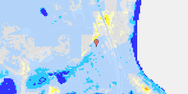 Ekstrem regn på Dyrehavevej 10, 3. th