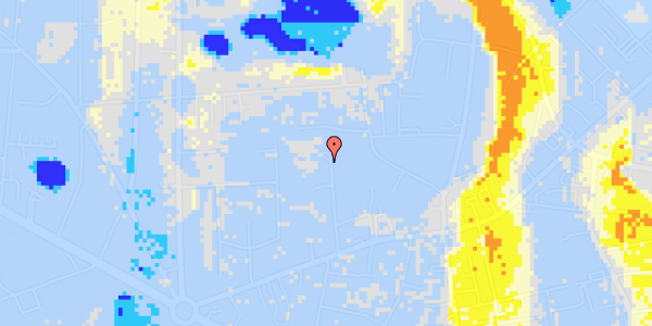 Ekstrem regn på Gamlehave Alle 22