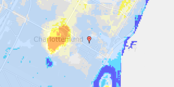 Ekstrem regn på Jægersborg Alle 2A, 1. 