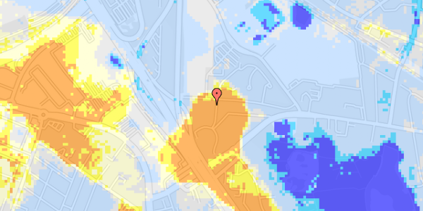 Ekstrem regn på Niels Steensens Vej 21