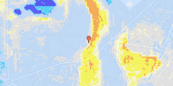 Ekstrem regn på Ordrupdalvej 3