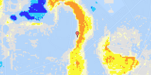 Ekstrem regn på Ordrupdalvej 11