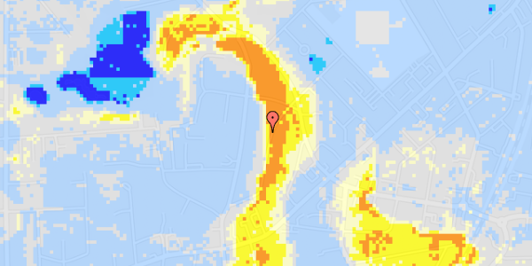 Ekstrem regn på Ordrupdalvej 21