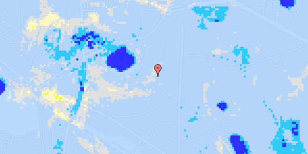 Ekstrem regn på Prins Valdemars Vej 35