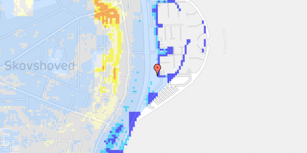 Ekstrem regn på Skovshoved Havn 10A