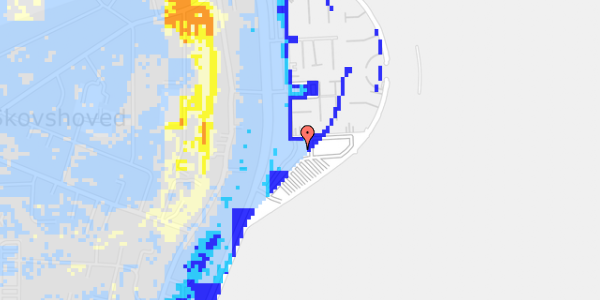 Ekstrem regn på Skovshoved Havn 14